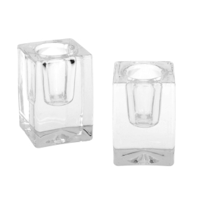 Świecznik szklany Cube 6cm RAVI